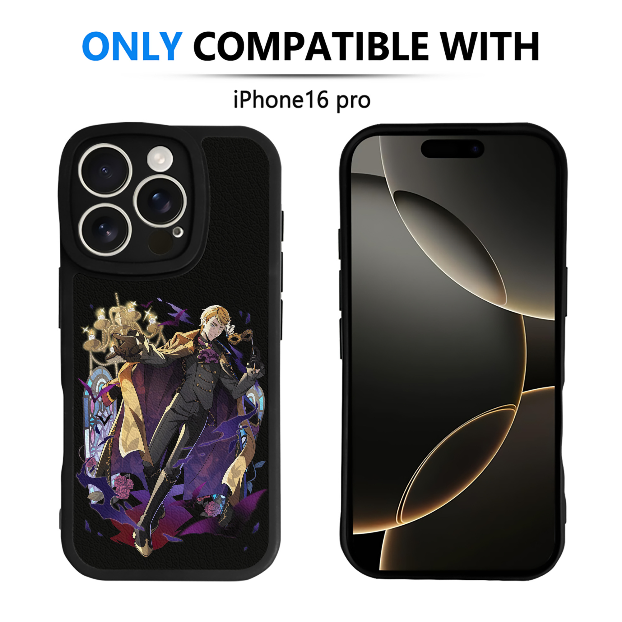 （画像用） 文豪ストレイドッグス Bungo Stray Dogs 【iPhone 16シリーズ対応】シリコンスマホケース（レザー調） 材質：シリコン